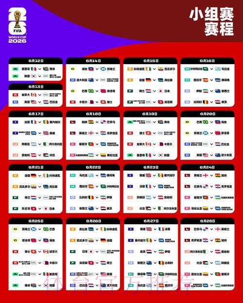 世界杯赛程推荐 世界杯赛程推荐